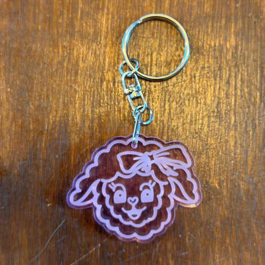 Lambchop Face Keyring