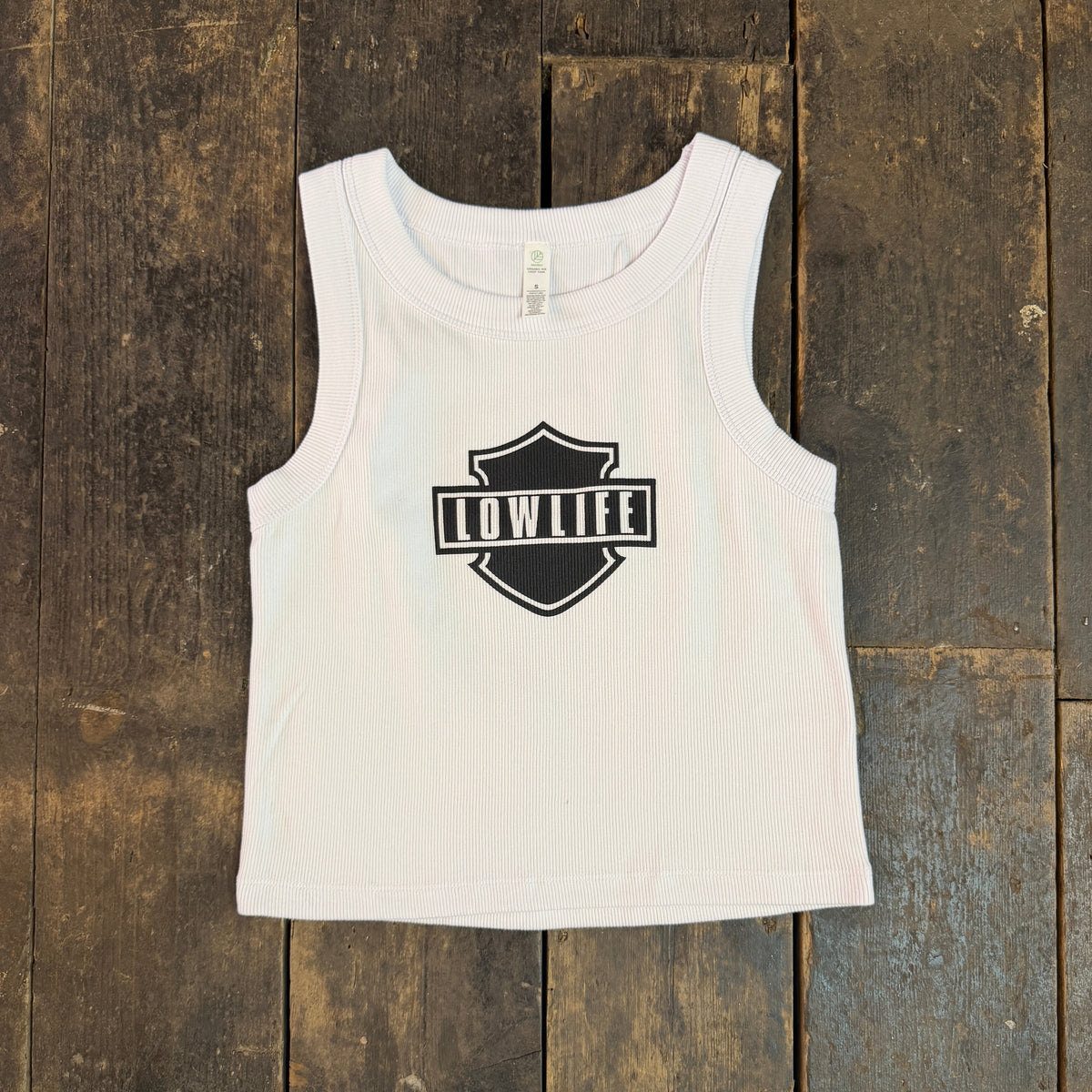 SHIELD Cropped Ribbed Vest