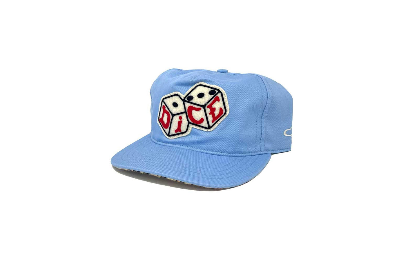 DICE X AMPAL CREATIVE BONES SNAPBACK - BLUE/LEOPARD - LIMITED EDITION