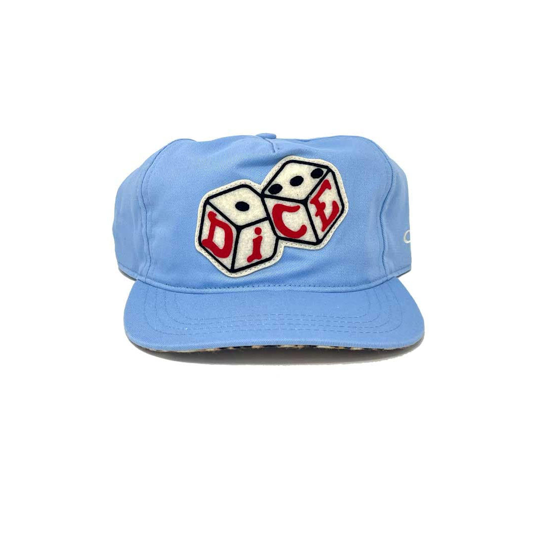 DICE X AMPAL CREATIVE BONES SNAPBACK - BLUE/LEOPARD - LIMITED EDITION