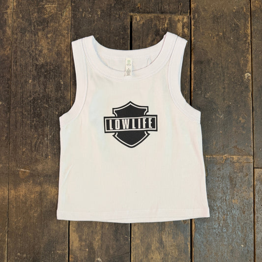 SHIELD Cropped Ribbed Vest